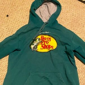 Bass bro shops dark teal hoodie size medium